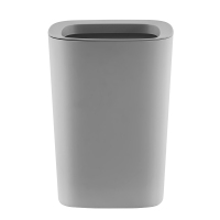 灰色 家用简约无盖防摔压圈垃圾桶分类卫生间厨房ins北欧风简约收纳桶