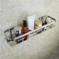 长35cm打孔安装 304不锈钢厨房收纳架调味品置物架浴室卫生间方形单层架子免打孔