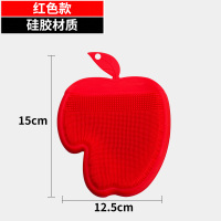 红色[硅胶手套] M 合庆硅胶洗碗刷不沾油污清洁百洁布锅刷防烫防滑手套厨房清洁用品