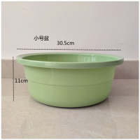 3个小号盆_绿色-80Z 洗衣盆加大加深 加厚塑料脸盆小大号盆子家用住宿加厚洗脸盆婴儿