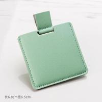 绿se方形款0652-1成像和普通的镜 镜子家用小型放包里的小镜子化妆镜手拿式随身携带超薄梳妆镜立式