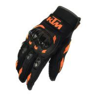 橙 M KTM防摔手套 Kawasaki川崎摩托车全指手套 速降越野赛车手套 防滑