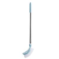 蓝色 脚丫弯曲厕所清洁刷 家用无死角洗马桶刷长柄卫生间刷子坐便器刷j