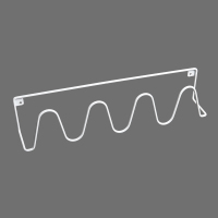 白色(可放2双鞋)买2个发3个 免打孔浴室拖鞋架卫生间壁挂墙上拖鞋架沥水鞋子架收纳神器置物架