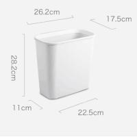 灰色大号 厨房橱柜门挂式垃圾桶小号家用无盖壁挂无盖厨余悬挂式挂壁垃圾桶