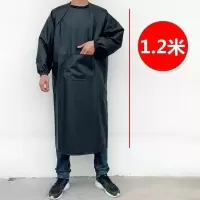 黑色皮革1.2米 防水围裙水产专用男女款大人防水水产卖鱼加厚罩衣皮革耐酸耐磨。