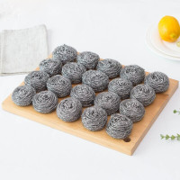 大号20个装[无手柄] 钢丝神器居家不生锈大号球带柄不锈钢清洁球厨房刷锅洗碗清洁用品