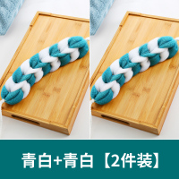 沐浴条[青白]2个装 大号沐浴花球可爱高档不散儿童洗浴用品洗澡搓背两用泡澡球搓澡巾