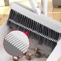 硅胶扫帚单个室外一体庭院长柄扫把簸箕折叠套装家用专用苕帚毛发