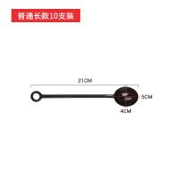 普通长款-10支装 塑料果粉勺咖啡计量勺长柄调味搅拌棒奶粉勺子奶茶店专用套装勺子