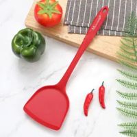 火山红[通过FDA安全检测]专卖 中华铲[长33厘米重量112克专卖) 德国Moooozeka硅胶铲不粘锅专用铲子厨房炒