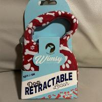 狗狗红3米送生物可降解垃圾袋一卷 宠物牵引绳中小型犬自动伸缩牵引绳狗链泰迪外出宠物用品