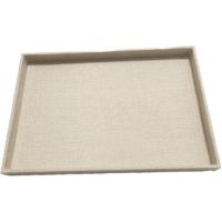 麻布平盘 麻布珠宝首饰散珠收纳看货多格盘展示道具手链戒指项链盒