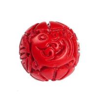 古龙珠6mm30颗 天然朱砂散珠子单颗雕刻圆珠龙珠莲花珠diy佛珠星月菩提串珠配饰