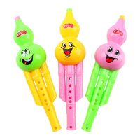 笑脸卡通6孔竖笛[颜色随机] 一个装 葫芦丝儿童玩具6孔葫芦竖笛儿童卡通图案小笛子 创意宝宝乐器吹奏
