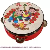 鼓 小铜镲小铜锣幼儿园表演三句道具铜钹小亮釵儿童打击乐器锣鼓铃鼓