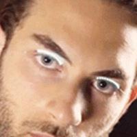 白色 LED发光睫毛灯夜光假睫毛发光双眼皮贴夜店圣诞节万圣节创意