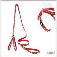 石榴红樱花 M-中型 日本Petio派地奥猫咪外出牵引绳防挣脱溜猫绳胸背带可调