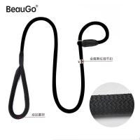 深邃黑 1.2米长(细款8.5mm)40斤内 BeauGo贝宝捷遛狗P链一体式尼龙项圈舒适牵引绳幼犬中大型犬训练