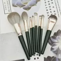8支绿云裸刷 花样绿云化妆刷套装全套眼影刷子沧州散粉刷粉底刷唇刷唇刷超柔软