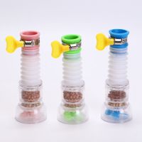 颜色随机() 麦饭石过滤花洒水龙头旋转沥水器可申缩家用厨房防溅水滤水净水器