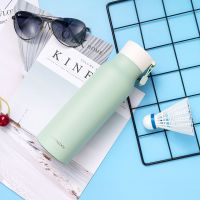 绿色500ML 乐扣乐扣 娜姆保温杯ins水杯时尚简约情侣学生男女 500ml LHC4125