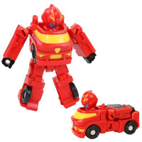 红色暴龙(变形车仔) 奥特曼力量变形小男孩奥特曼玩具Q版公仔钢铁飞龙超人变形车玩具
