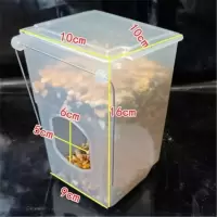 单孔食盒 1个 鸽子用品自动漏下料器食槽防撒食盒鸽子用品用具肉鸽下料器喂食器