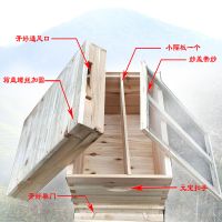 十框不煮蜡带小隔板纱盖各一个 江西 广东 福建 湖南 湖北 江苏 蜂箱全杉木烘干煮蜡十框平箱蜜蜂箱养蜂箱全套浸蜡防水中蜂