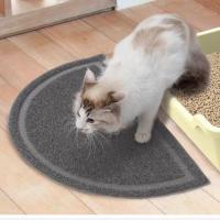 36*60cm 灰色 砂盆防溅脚垫清洁用品猫厕所防带垫宠物猫垫子猫砂