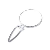 圆形银色 家用桌面化妆镜随身便携镜子宿舍台式大号公主镜简约壁挂式梳妆镜