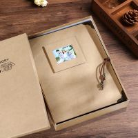 复古相框 单本相册+8色笔+角贴(不含照片) 复古相册本diy手工制作粘贴式创意浪漫情侣恋爱纪念册生日礼物