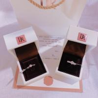 50分六爪【无包装】 1克拉仿真莫桑石钻戒女情侣戒指男戒925求婚结婚道具送女友礼物