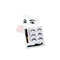 浓密三对[约9mm]磁石睫毛 磁力眼线液假睫毛 磁力眼线液假睫毛 迷人电眼仿真自然浓密眼睫毛 防水可反复使用