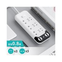 6插位不带U 0.8米 旗舰品牌智能可移动爬墙插座面板多孔带usb充电宿舍接拖插线板插