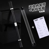 黑武士转笔 银色 [转笔者黑武士转笔学生比赛专用环保软胶铝合金平衡环防滑防摔转