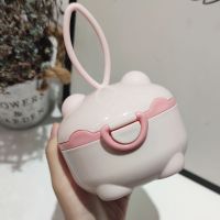 猪耳奶粉盒粉色 小号 可爱婴儿奶粉盒便携式外出分装分格米粉盒子辅食盒储存密封防潮罐