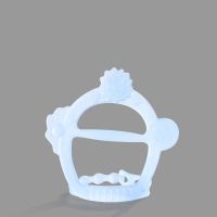 暮雪蓝F款 婴儿磨牙棒防戒吃手指神器小宝宝手环牙胶咬硅胶咬咬乐玩具可水煮