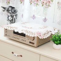 暗粉-6732款_ 常规号(56*56cm方)*1张 。音响防尘罩布装饰罩盖布音箱DVD功放桌桌布茶几台布通用家电