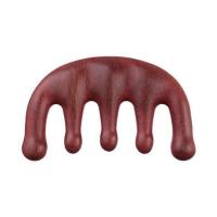 红桃木款 绿檀木梳天然头部经络通乳梳男女防宽齿脱发檀香桃木面部按摩梳子