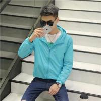 防晒衣 天蓝色 S 夏季防晒衣薄款男装韩版学生夹克外套防紫外线冰丝透气情侣防嗮服