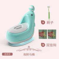翡翠绿(刷子+双挂钩) 香港雅亲宝宝马桶婴儿小便器把尿神器男女小孩尿盆儿童便盆坐便器