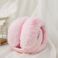 折叠耳罩-粉色 学生冬季折叠耳罩耳套保暖女挂耳包耳捂耳暖儿童兔耳朵套韩版可爱