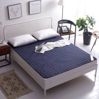 防滑升级款[气质蓝] 90*200cm床 床垫垫褥可机洗防滑垫子1.8x2.0床褥子垫四季款双人1.5床被褥铺底