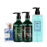 洗发水+护发素+沐浴露+香水 递欧 天麻首乌滋养洗养护四合一套装