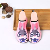 粉红色 兔子 22码适合11-12厘米脚长 沙滩袜鞋女男防滑浮潜鞋游泳贴肤潜水鞋儿童瑜伽鞋情侣潜水涉水鞋