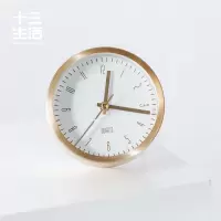 白色 ins北欧风闹钟简约现代创意儿童闹钟时尚学生床头金属表装饰道具