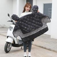 烫金黑猫加绒 冬季加绒电动车挡风被防风防寒保暖表面防水加大