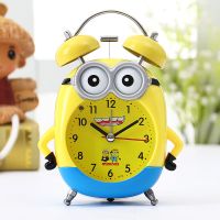 小黄人开心(铃铃铃声音) 儿童闹钟卡通会说话男生叫懒虫起床学生可爱男女孩卧室专用闹表