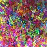 多款混合200克+弹力线 彩色宝石儿童水晶串珠玩具 亚克力透明塑料石头 多种形状套装好看